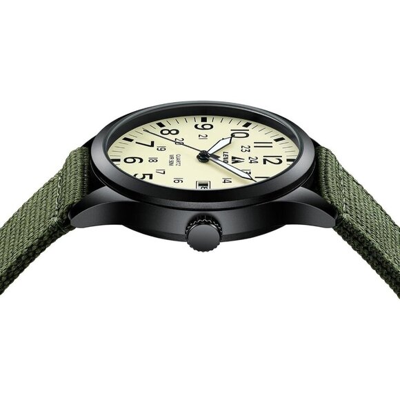 Men's Military Field Watch, Analog Quartz, Waterproof, Nylon Band, Sports Watch - Picture 5 of 9